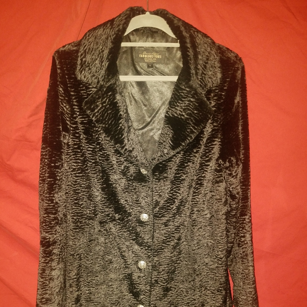 Faux lamb coat